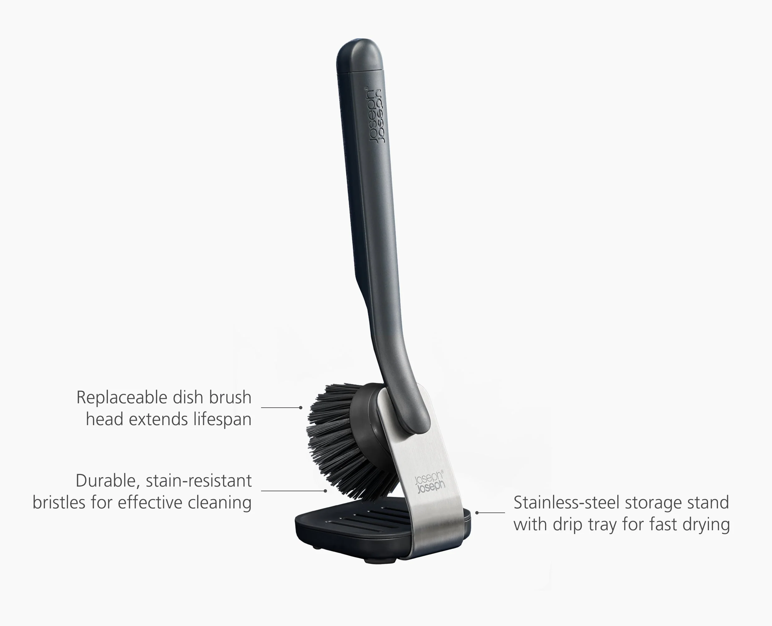 SinkTech™ Washing Up Brush with Steel Stand - Image 6