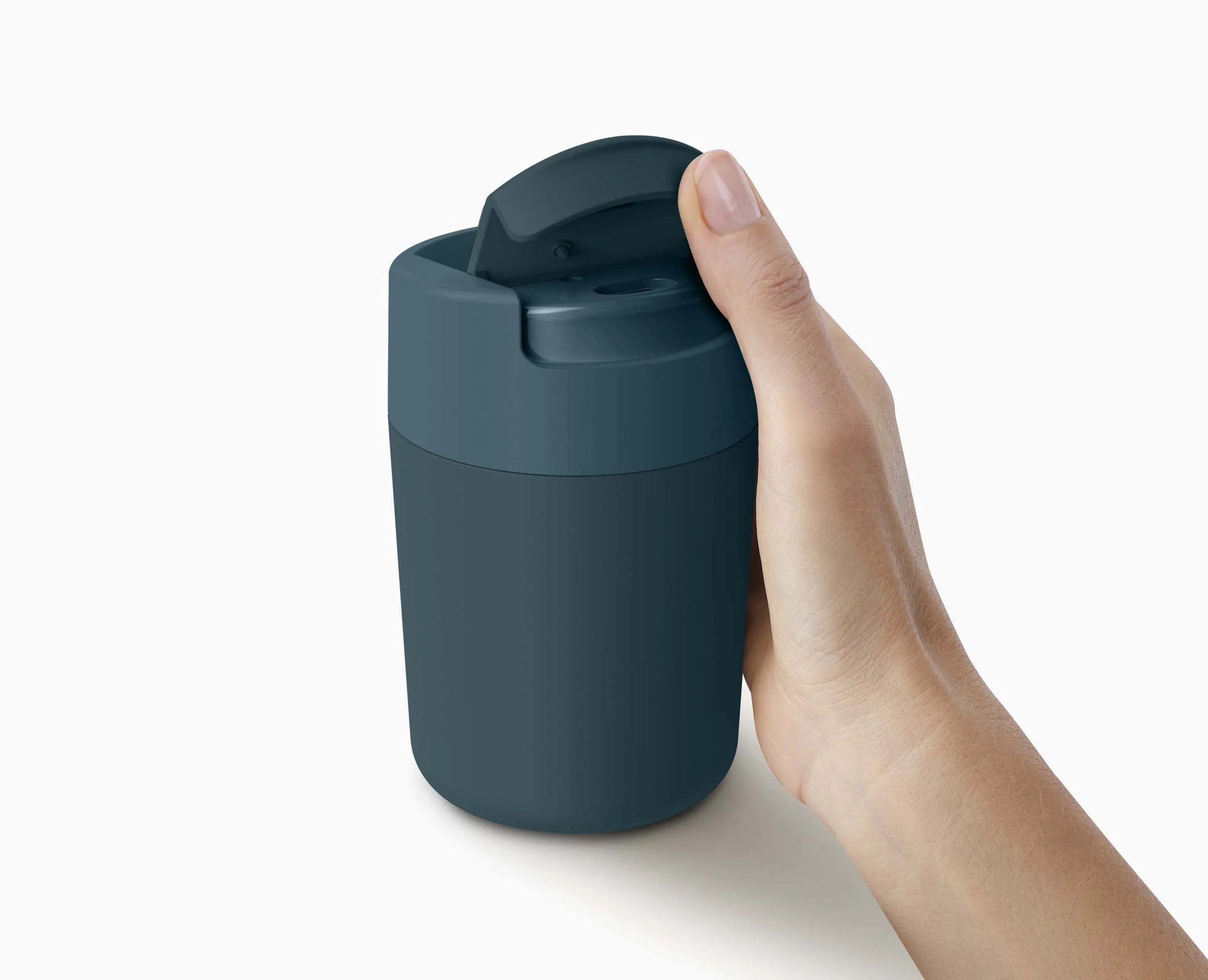 Sipp™ Blue Travel Mug with Hygienic Lid 340ml - Image 4