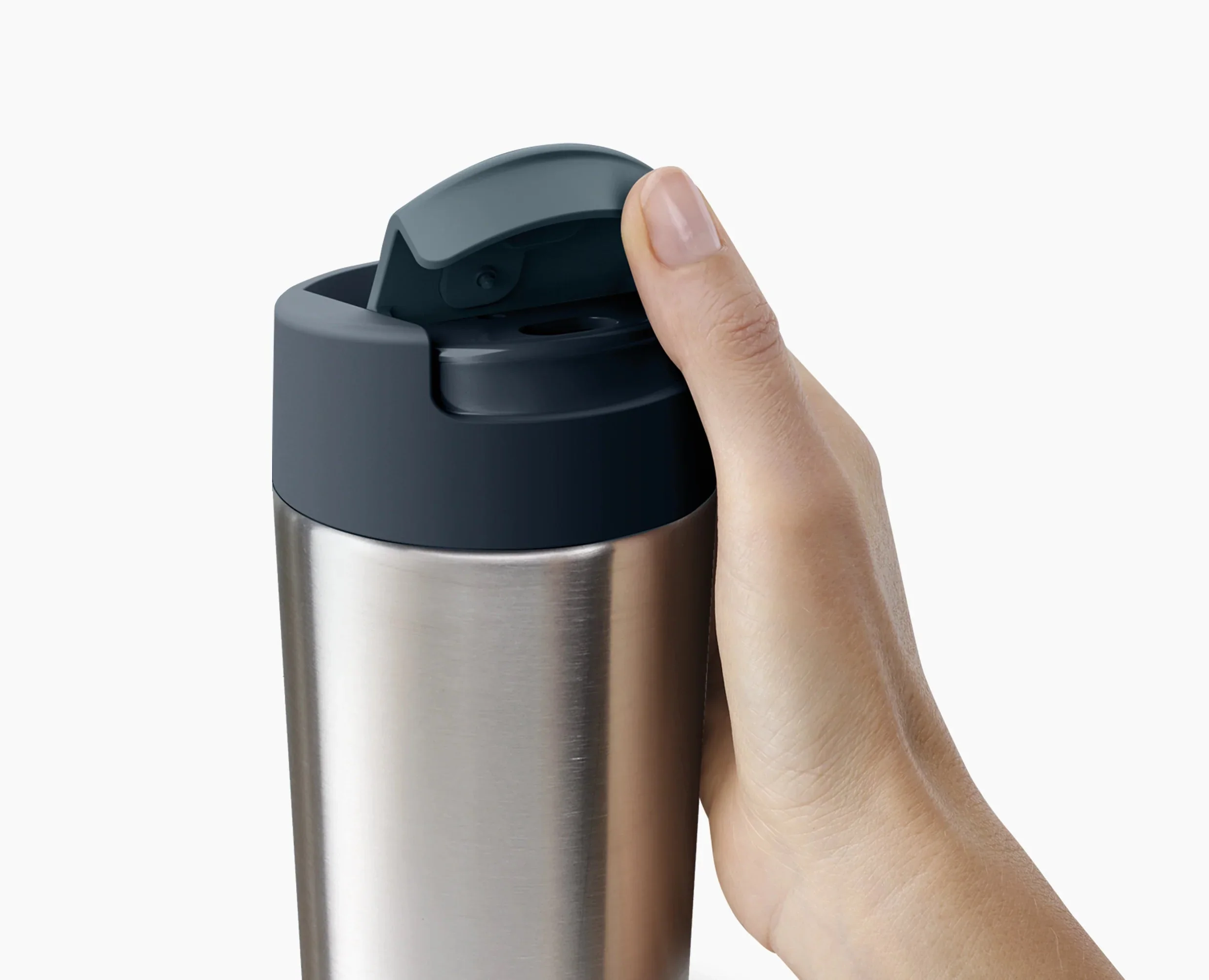 Sipp™ Stainless-steel Travel Mug Large with Hygienic Lid 454ml - Image 4