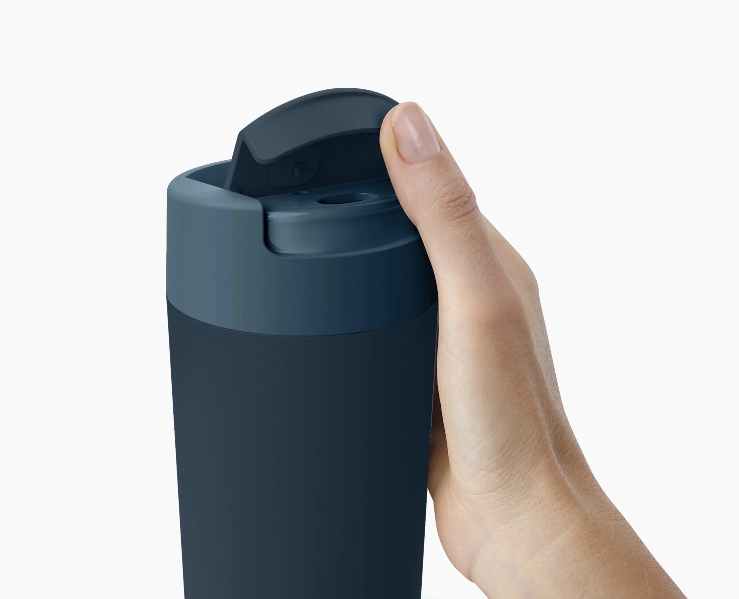 Sipp™ Blue Travel Mug Large with Hygienic Lid 454ml - Image 4
