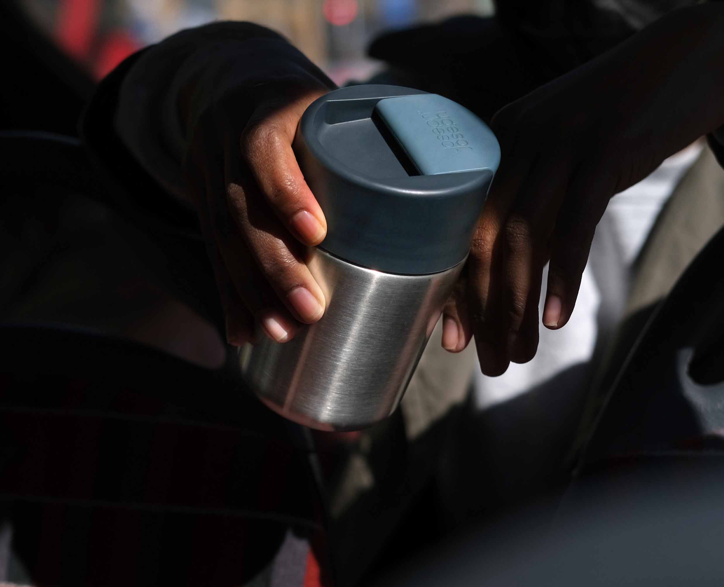 Sipp™ Stainless-steel Travel Mug with Hygienic Lid 340ml - Image 3