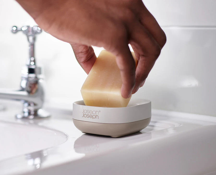 Slim™ Compact Matt Ecru Soap Dish - Image 2