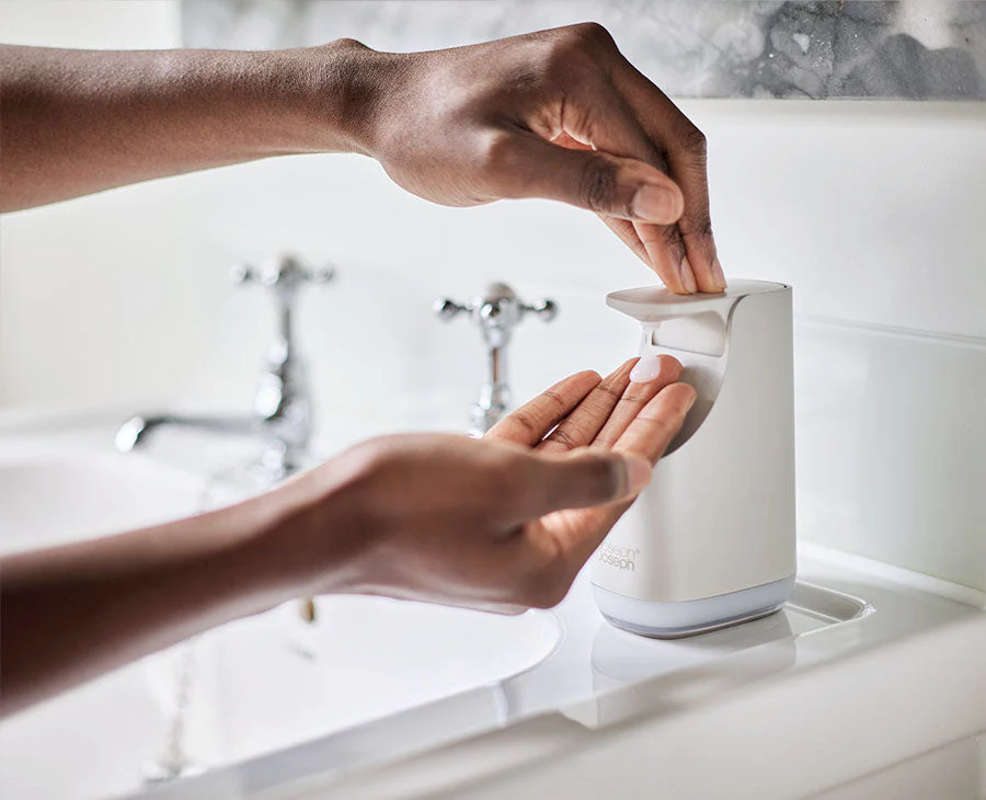 Slim™ Matt Ecru Soap Pump - Image 2