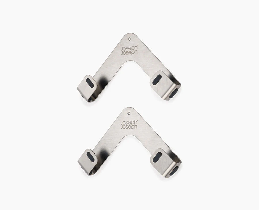 Space Pack of 2 Stainless-steel Pan Lid Holders