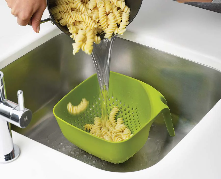 Square Green Colander - Image 2