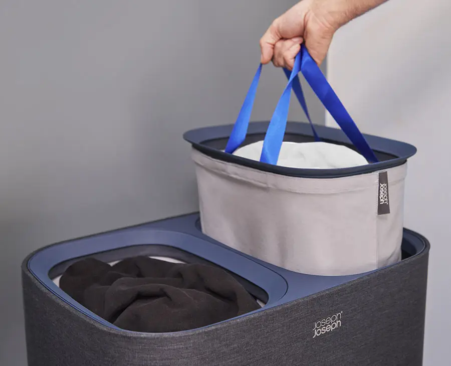 Tota 90L Black Laundry Separation Basket - Image 2
