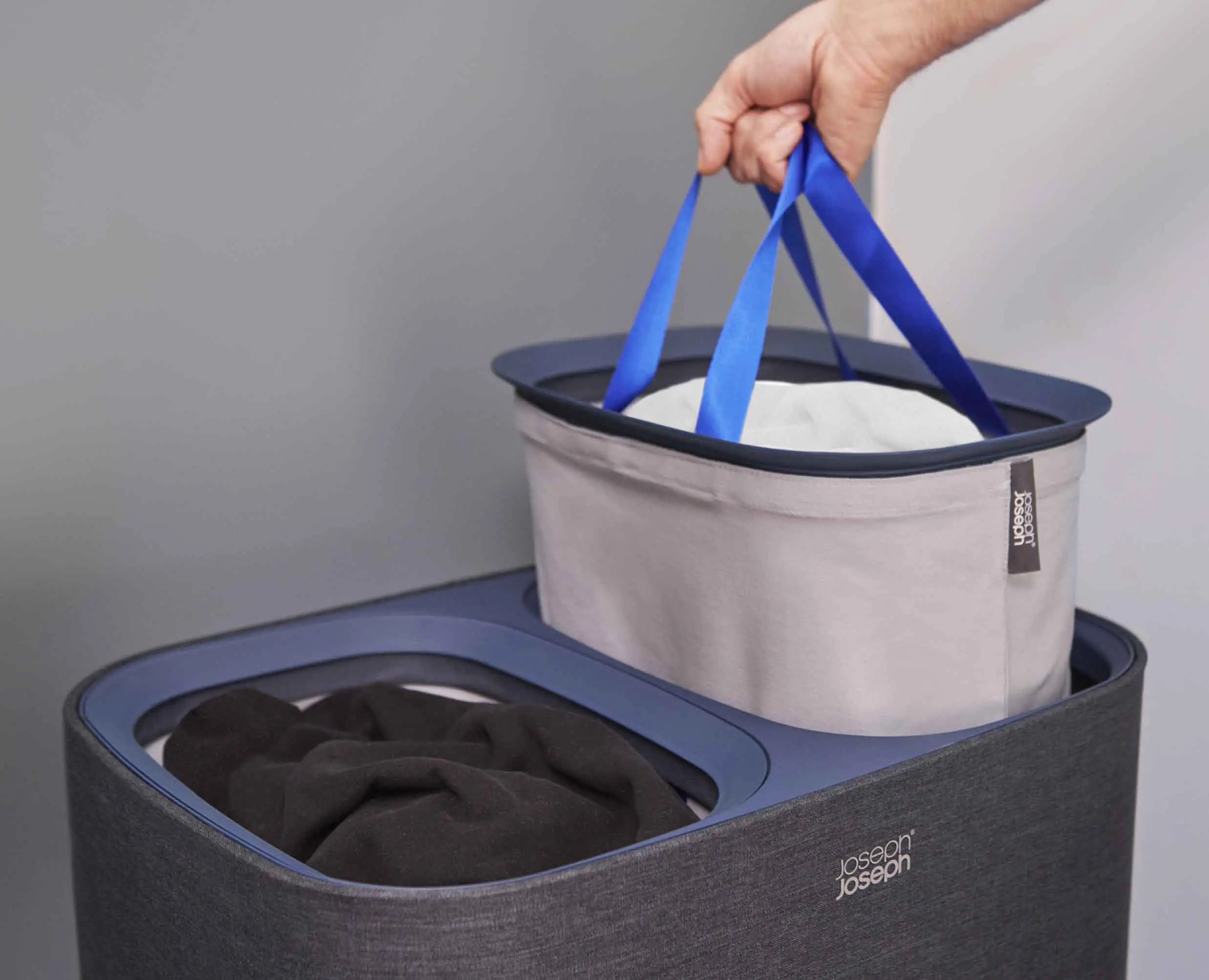 Tota 90L Black Laundry Separation Basket - Image 3