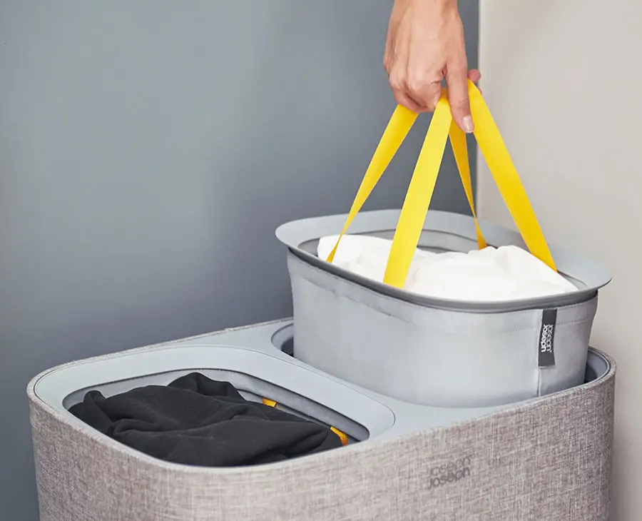 Tota 90L Grey Laundry Separation Basket - Image 2