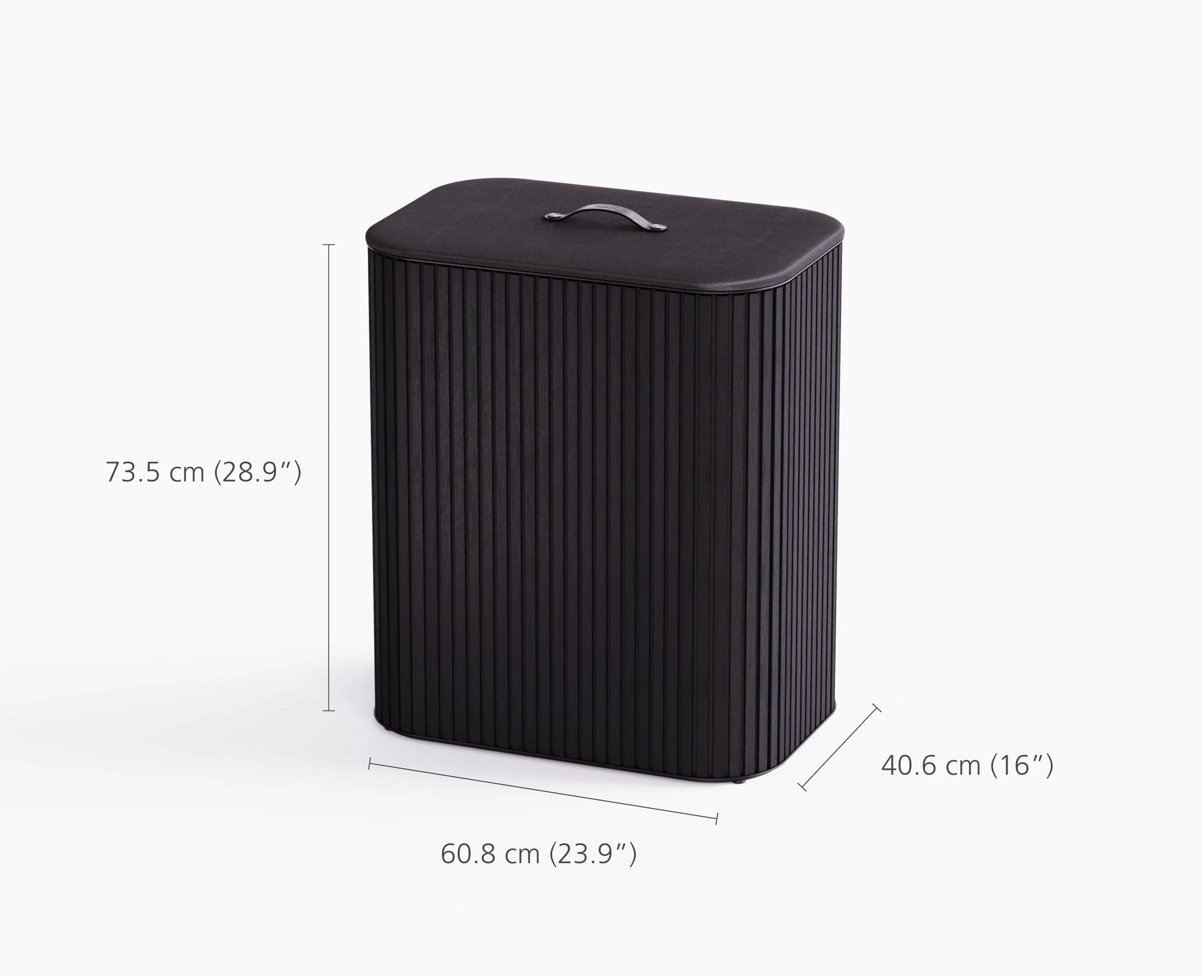 Tota Trio Luxe 90L Black Laundry Separation Basket - Image 7