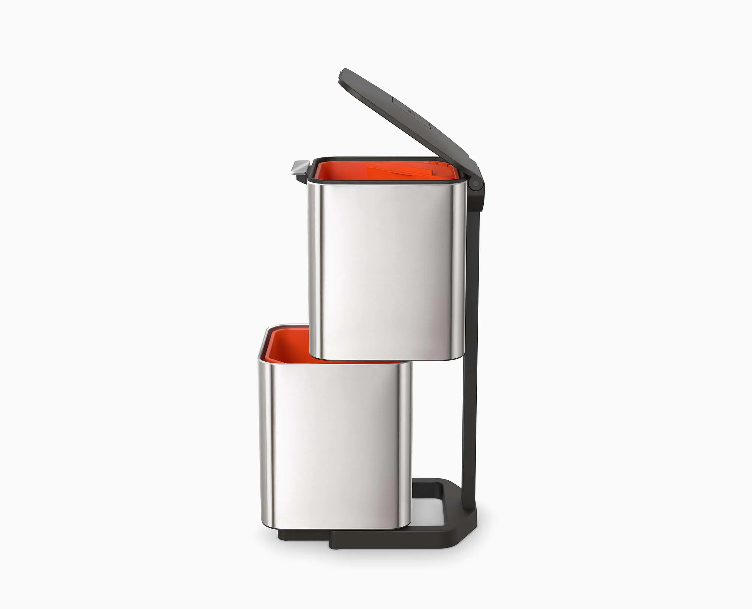 Totem Compact 40L Stainless-steel Waste & Recycling Bin Starter Set - Image 3