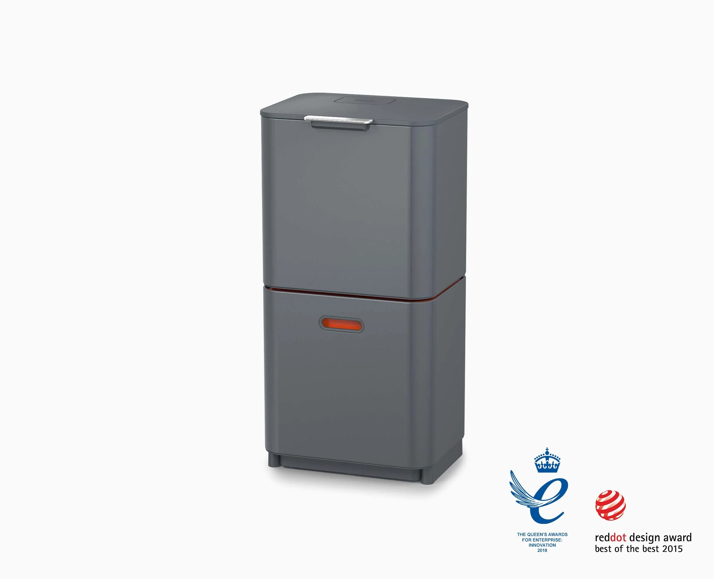 Totem Max 60L Grey Waste & Recycling Bin - Image 4