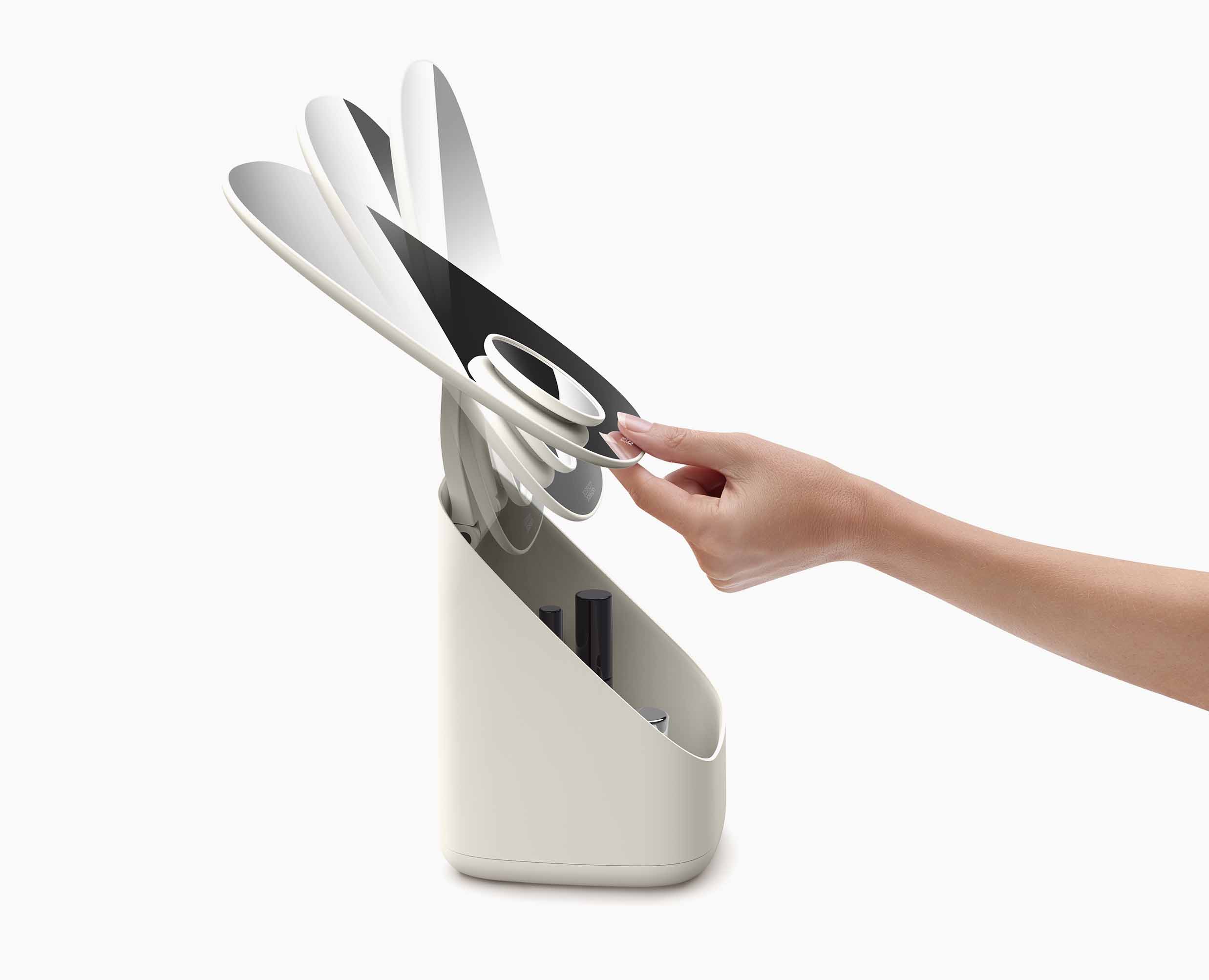 Viva Pedestal Mirror with Cosmetic Organiser - Image 5